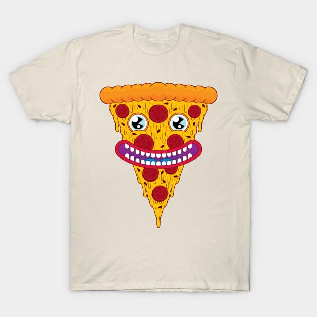 Pizza Face T-Shirt by Woah_Jonny